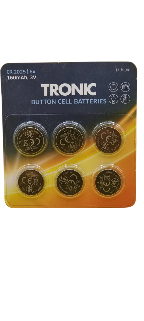 Батарейки литиевые Tronic CR2025 блистер 2028 6 шт. (2633697903)