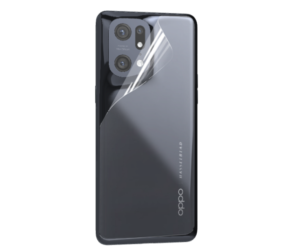 Противоударная гидрогелевая пленка Hydrogel Film для Oppo Find X5 Pro на заднюю панель, Transparent
