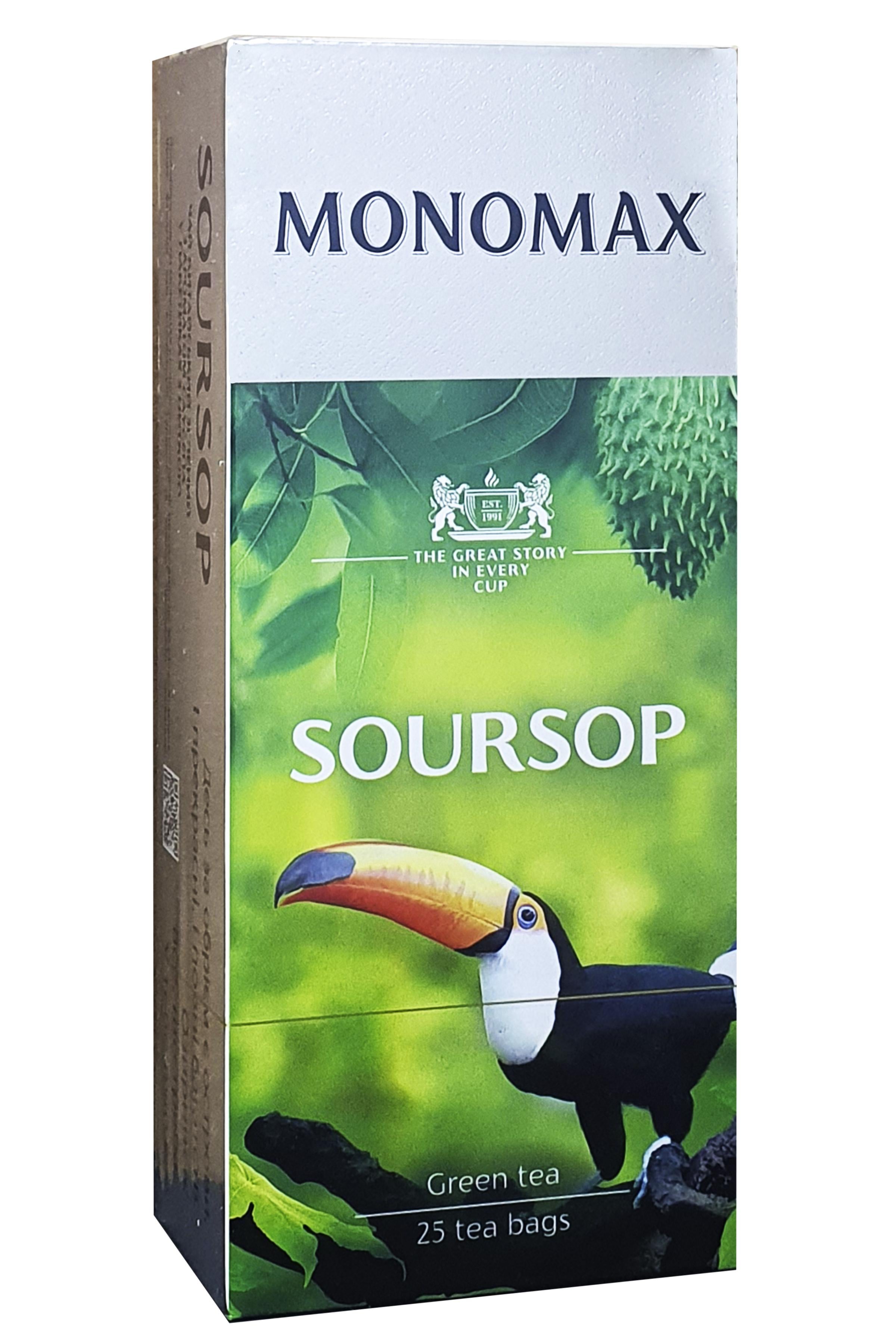 Чай зеленый Monomax SOURSOP в пакетиках 25х1,5 г (52153)