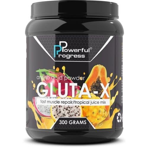 Глютамін для спорту Powerful Progress Gluta Х 300 г 30 порцій Tropical mix