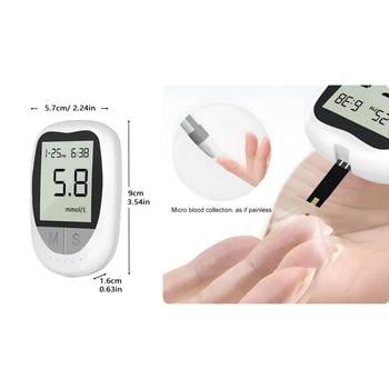 Глюкометр медичний прилад для вимірювання цукру без кодування 180 результатів вимірювання до 12% (JD-92) - фото 4