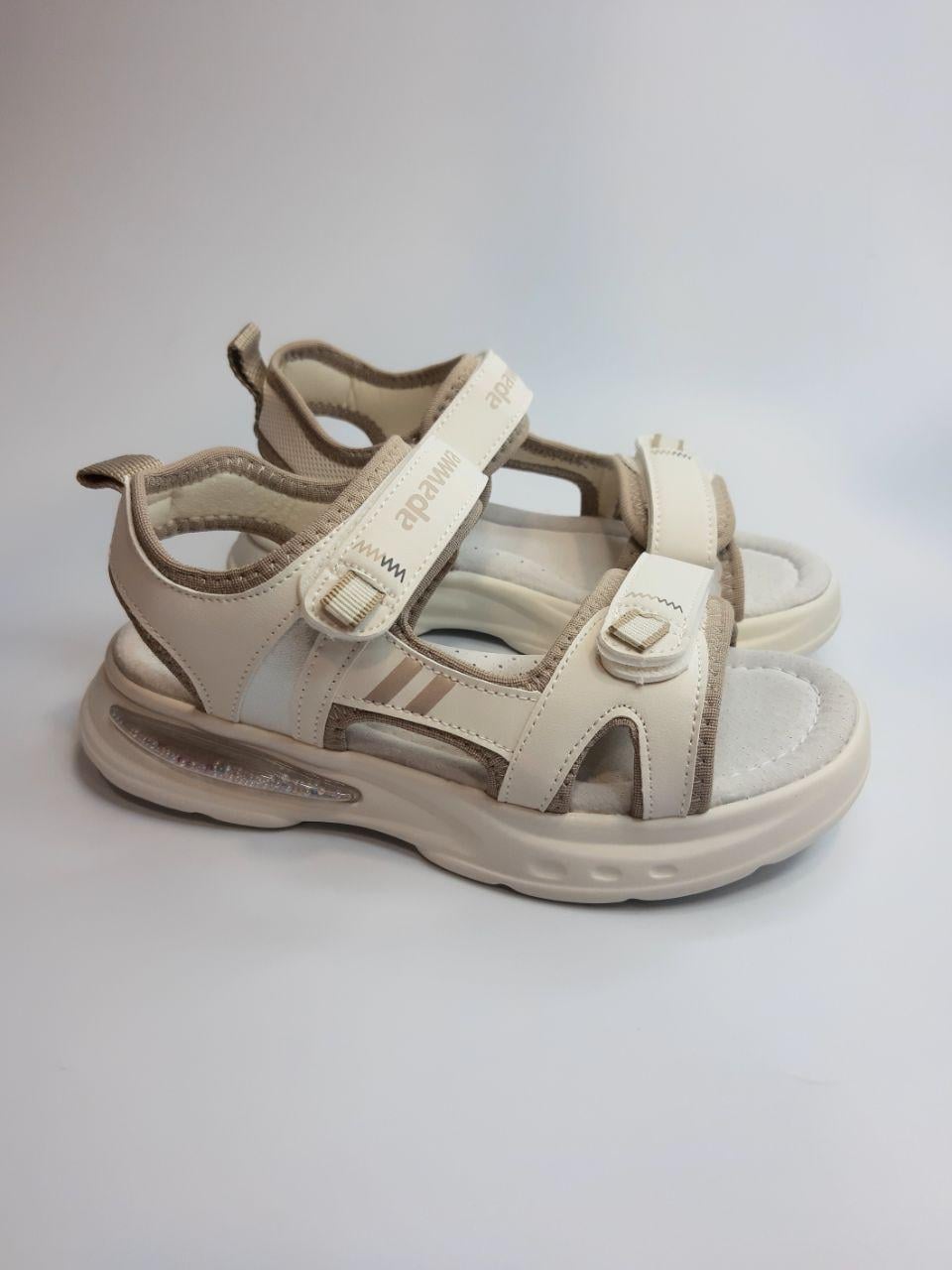Сандали для девочки Clibee р. 37 23 см Бежевый (0403 beige)