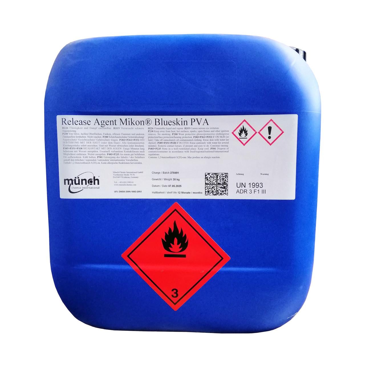 Разделитель Mikon Blueskin PVA водная синяя пленка для полиуретановых и эпоксидных систем 1 л