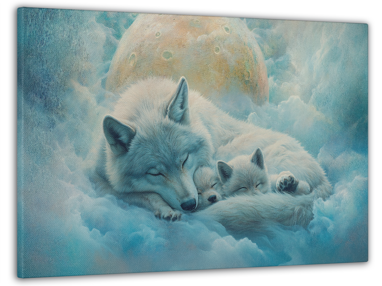 Картина на холсте Mako сон волчат 60x100 см (MK10587)
