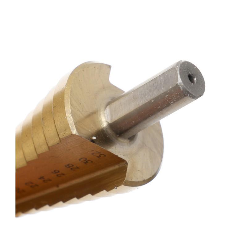 Набір свердел ступінчастих конусних Kraft&Dele HSS TYTAN по металу/дереву/пластику 4-32 мм 3 шт. (KD10244) - фото 6 Набір свердел ступінчастих конусних Kraft&Dele HSS TYTAN по металу/дереву/пластику 4-32 мм 3 шт. (KD10244) - фото 6