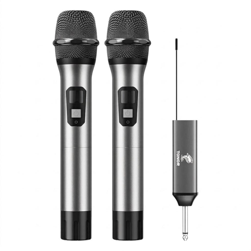 Радіосистема TONOR TW-630 комплект із 2 бездротових мікрофонів UHF 60 м (33481167)