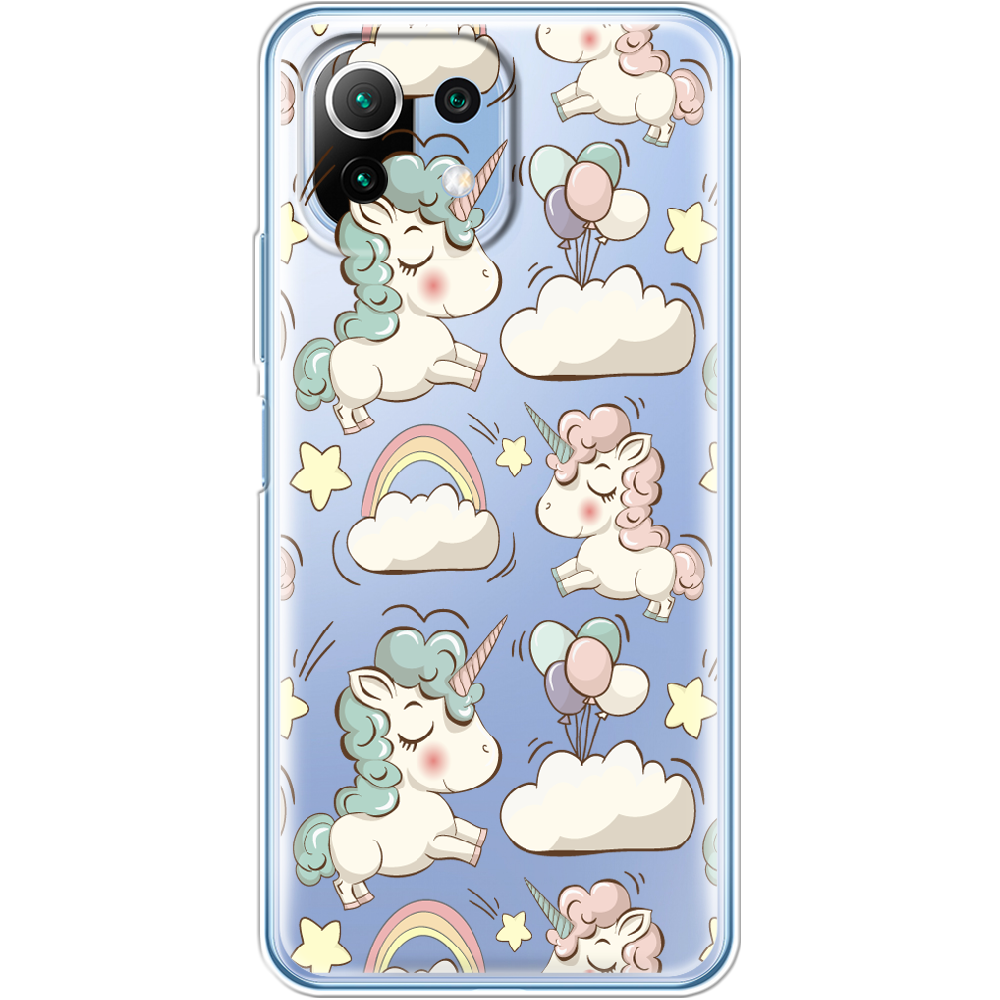 Чохол Boxface Xiaomi Mi 11 Lite Unicorns Прозорий силікон (42128-cc2-42128)