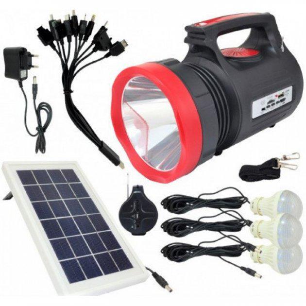 Фонарь ручной светодиодный Gold HTC GHTC-1168 10 W MP3/FM Радіо/Powerbank