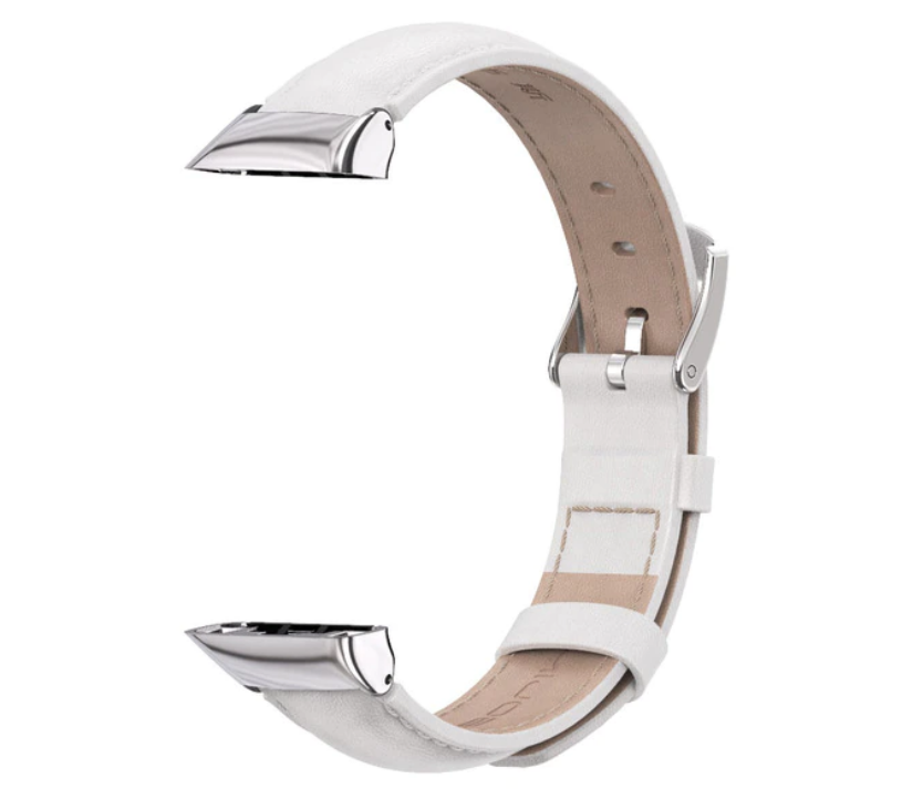 Кожаный ремешок Primo для фитнес-браслета Huawei Band 6/Honor Band 6 White (1493930996)