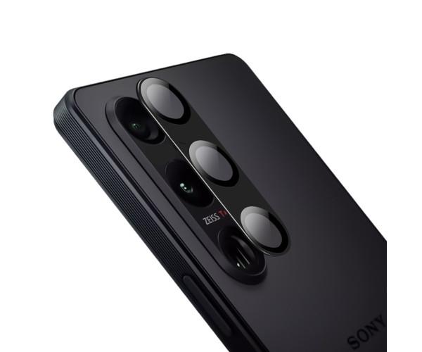 Защитное стекло и рамка Tempered Glass 0,3 мм на заднюю камеру для Sony Xperia 10 V, Black