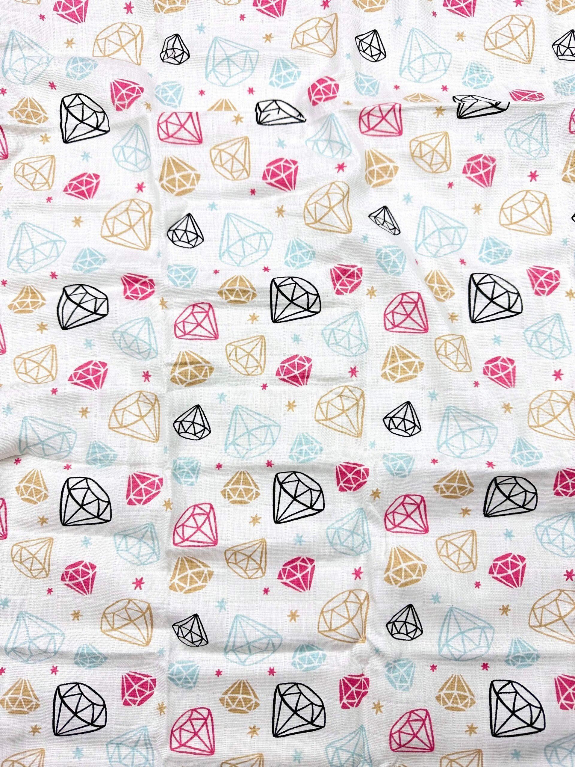 Пеленка муслиновая Бриллианты №20 100х80 см (142930)