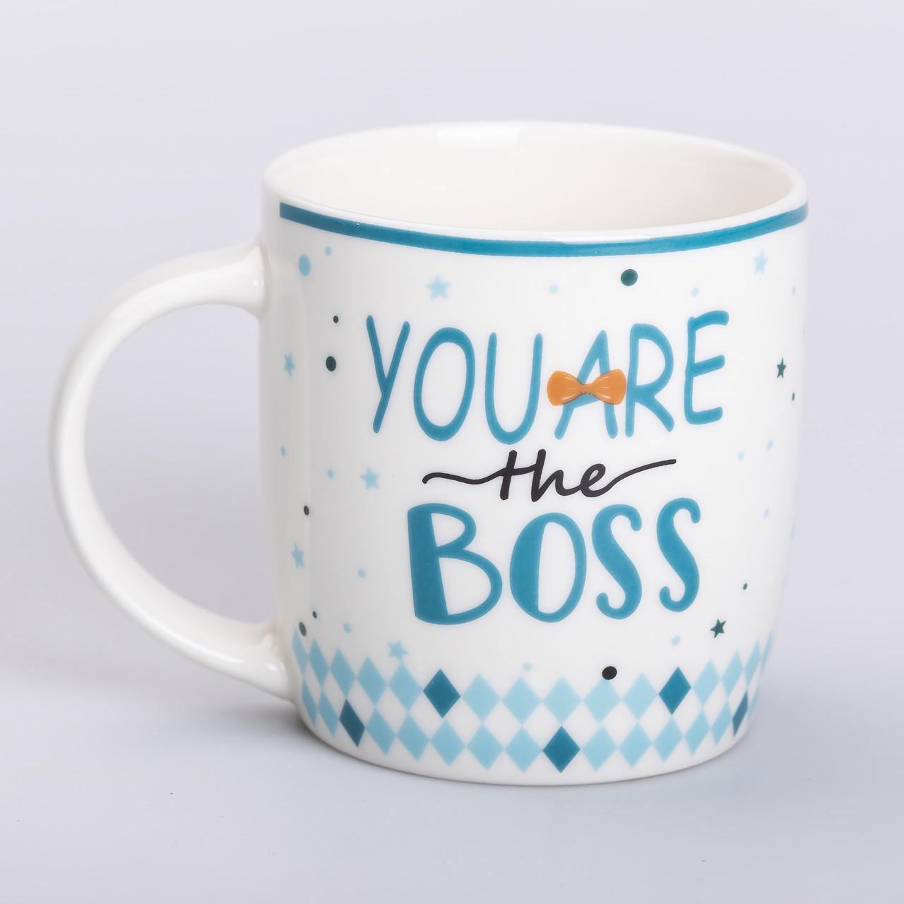 Чашка керамическая BOSS "You are the boss" для чая и кофе 450 мл