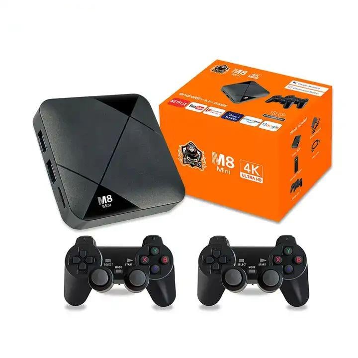 Ігрова приставка Smart Box Gamepad M8 Mini 64GB з бездротовими джойстиками (GB-64) - фото 1