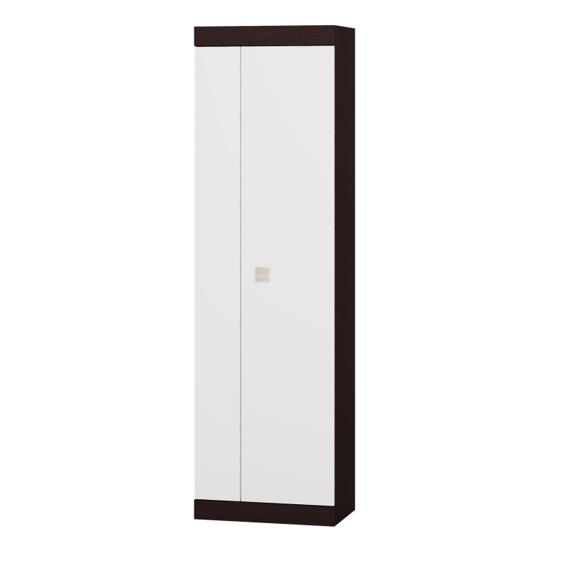 Шкаф прямой Эверест Соната-600 Венге темный/Белый