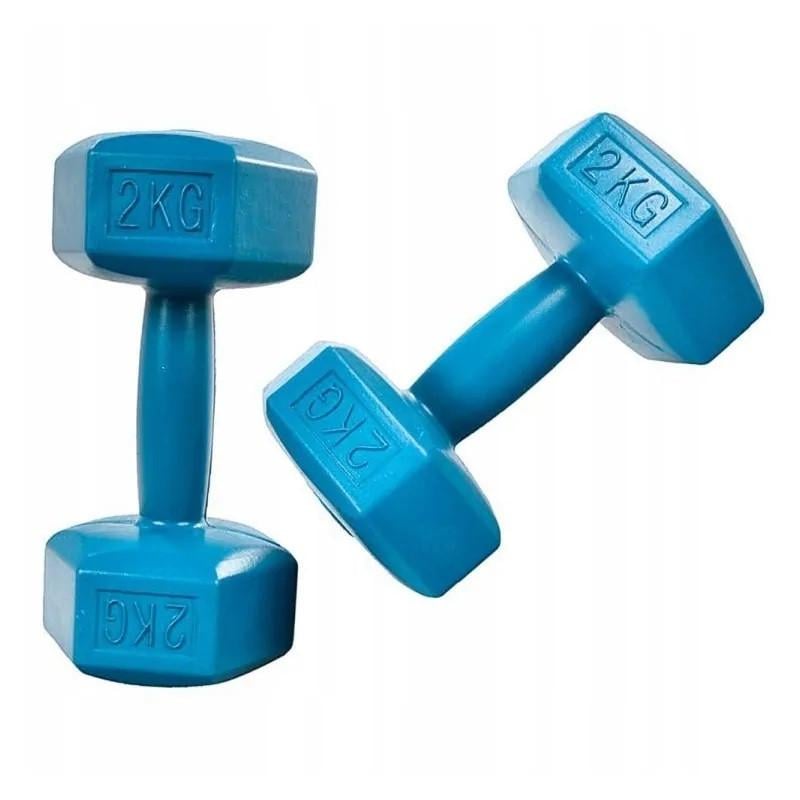 Гантелі для фітнесу 4 кг 2х2 кг Синій (2616433664) - фото 1