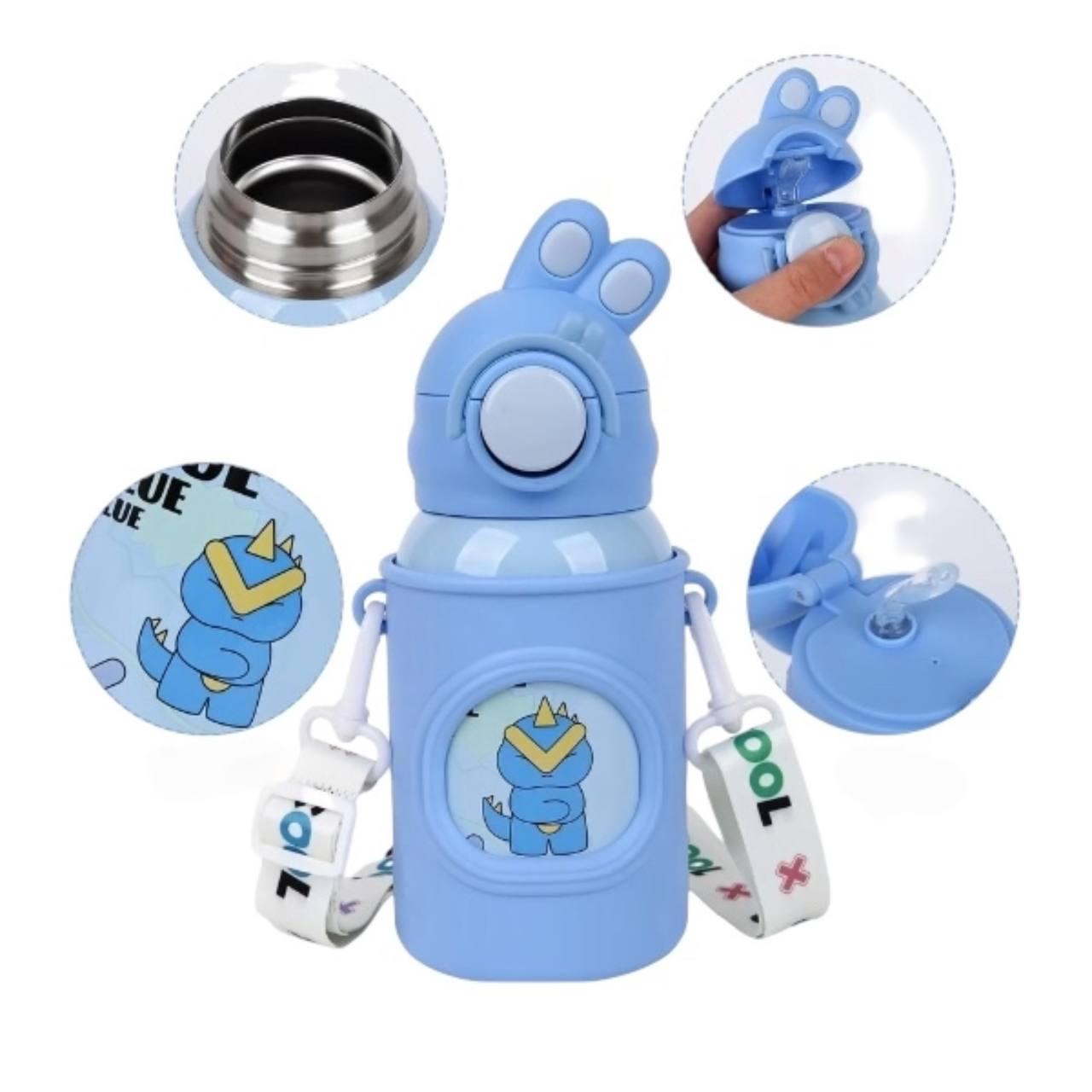 Термос детский Зайчик 500 мл Синий (cbee4c8d) - фото 2