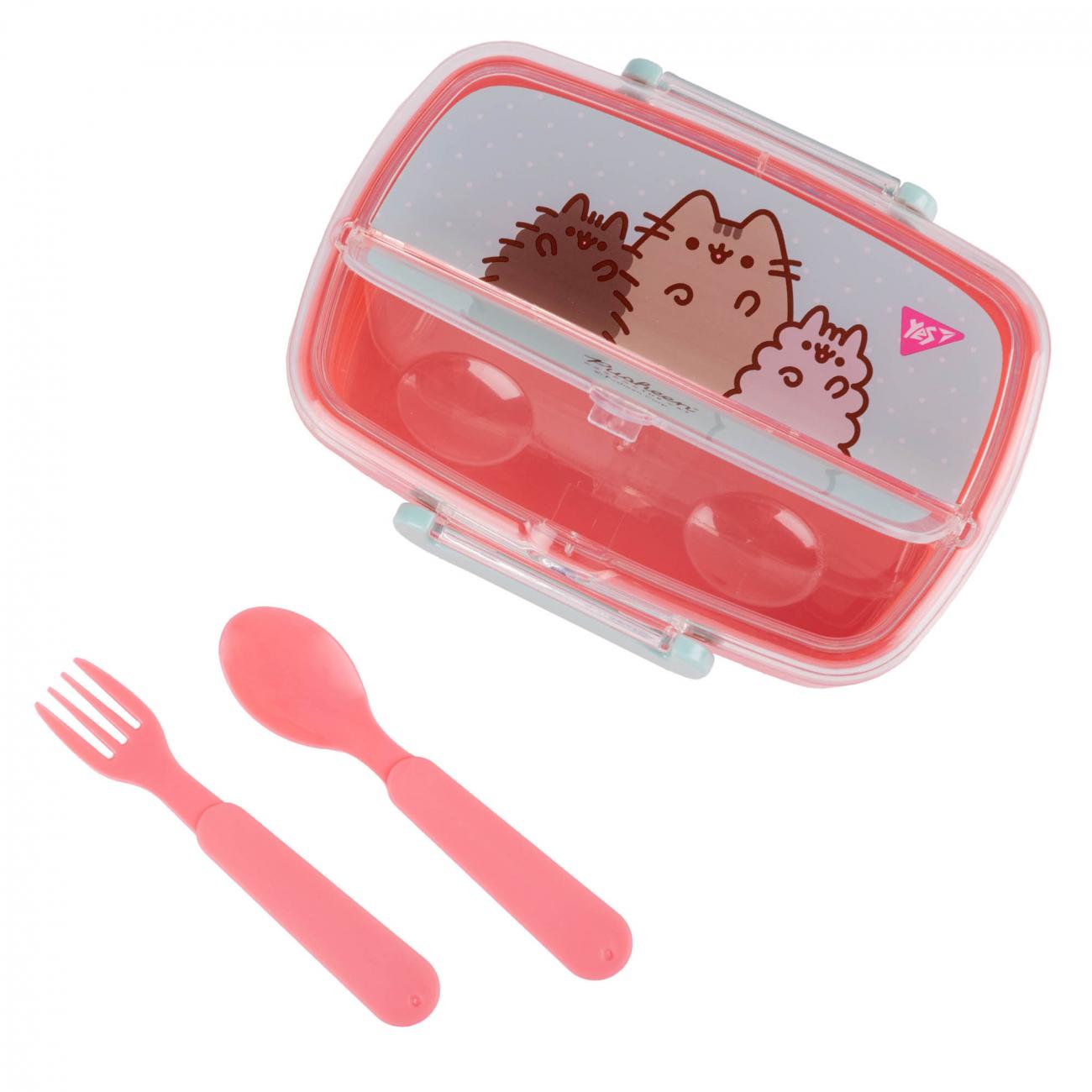 Контейнер Yes Pusheen 750 мл із приладами (708371) - фото 4 Контейнер Yes Pusheen 750 мл із приладами (708371) - фото 4