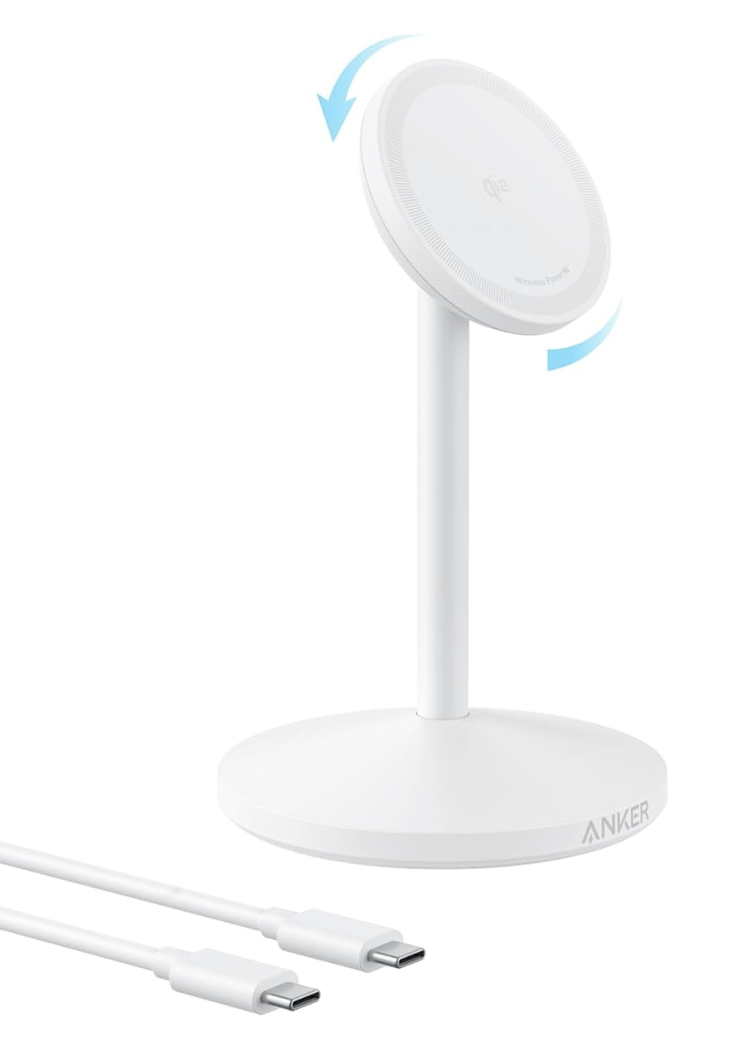 Зарядний пристрій Anker MagGo MagSafe QI2 15W Certified 360° Charger For iPhone 12-17 Series Black - фото 8 Зарядний пристрій Anker MagGo MagSafe QI2 15W Certified 360° Charger For iPhone 12-17 Series Black - фото 8