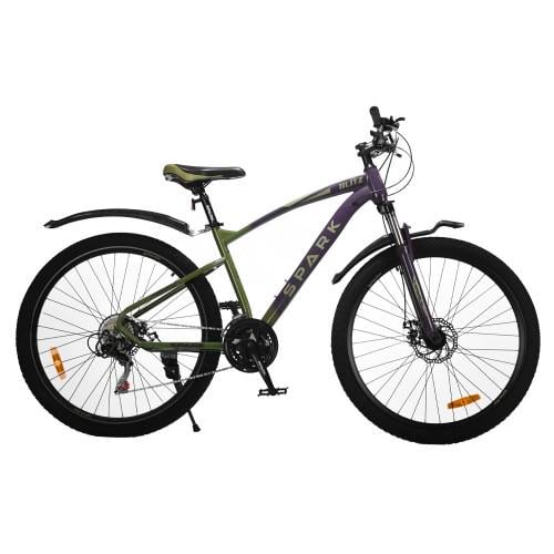 Велосипед SPARK BLITZ колеса 27,5" стальная рама 17" Фиолетовый с Темно-оливковым (000239401)