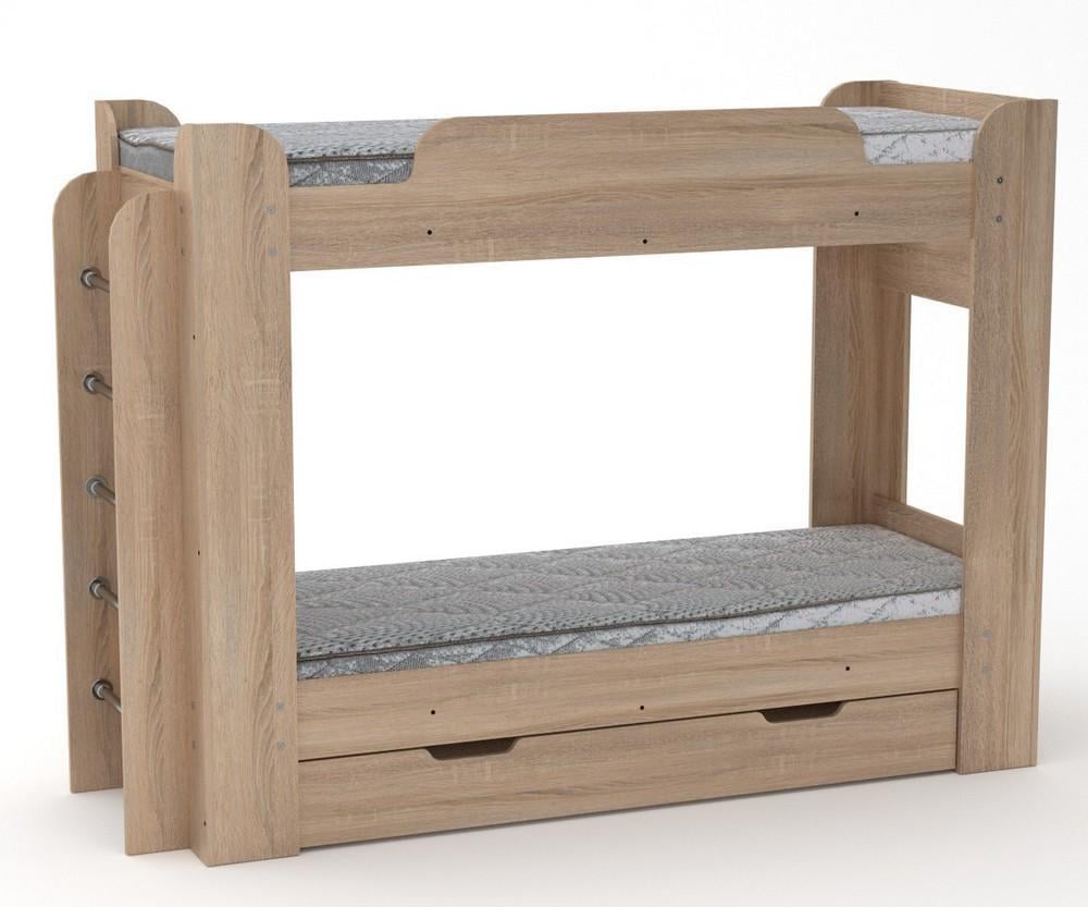 Двухъярусная кровать Компанит Твикс-1 Дуб сонома (987745) - фото 1 Двухъярусная кровать Компанит Твикс-1 Дуб сонома (987745) - фото 1