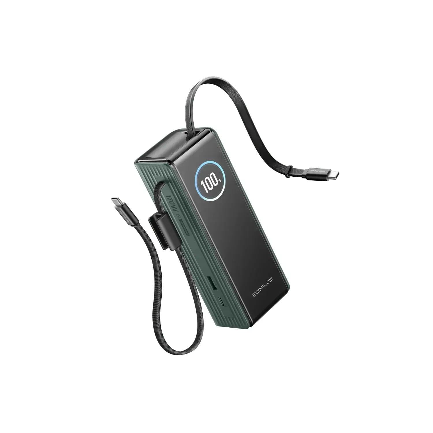 Повербанк з кабелями EcoFlow RAPID 25000 mAh Зелений (EF-RAPID25K100W-G-EU)