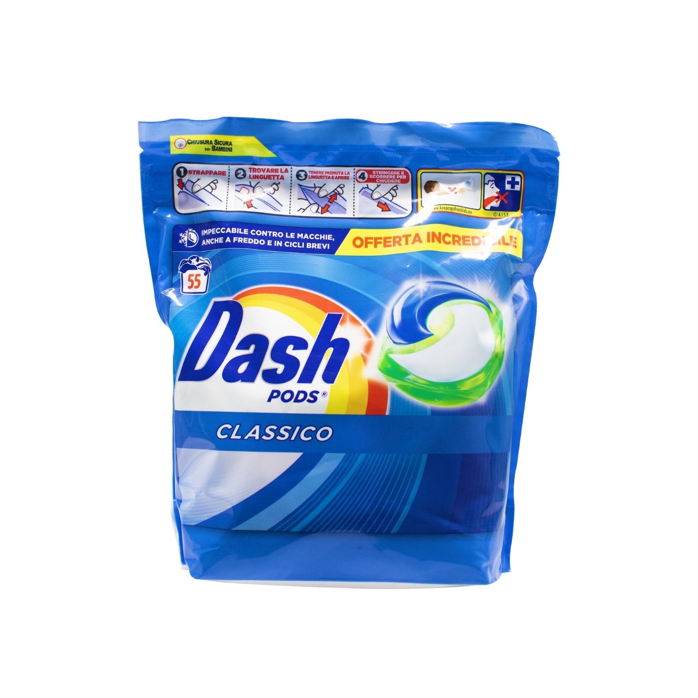 Гель-капсули для прання Dash Classic 55 прань (НФ-00005547)