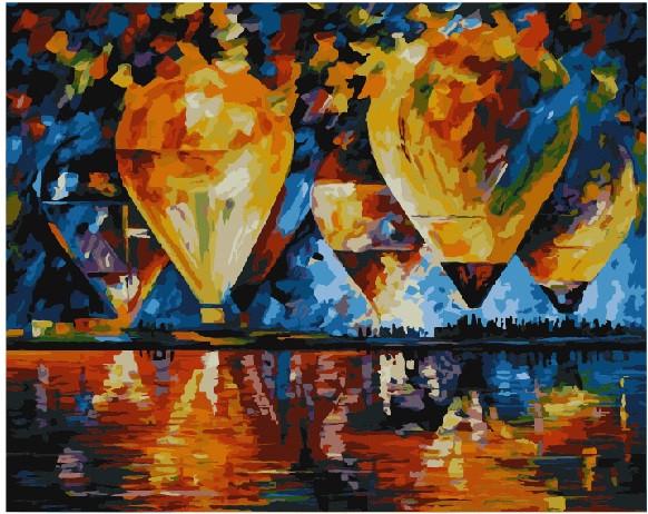 Картина по номерам Brushme Шары в красках Леонид Афремов (GX7326)