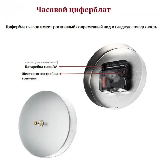 Годинник настінний великий 3D 60-90 см (2727544291) - фото 5