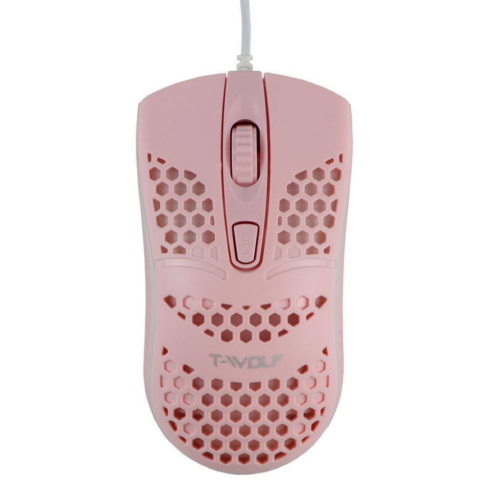 Компьютерная мышка TWolf V15 USB Розовый (3001629103)