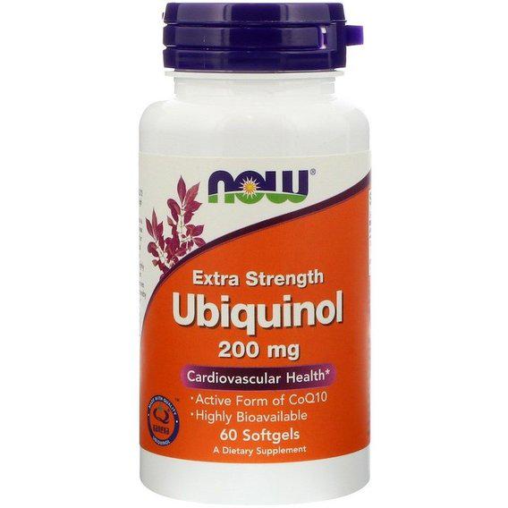 Коензим NOW Foods Ubiquinol Extra Strength 200 мг 60 Softgels