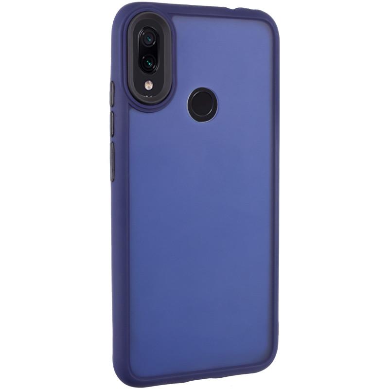 Противоударный чехол TPU+PC Lyon Frosted для Xiaomi Redmi Note 7 / Note 7 Pro / Note 7s Navy Blue