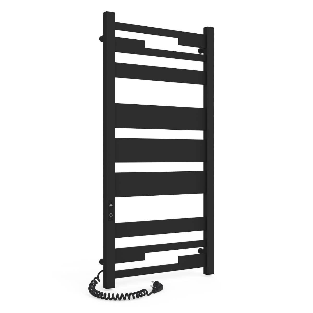 Полотенцесушитель электрический для ванной Laris Зебра Афина ЧФ Ч9 500х1100 мм Е из стали Черный (147-127-73207852)