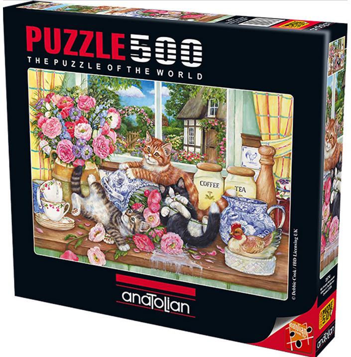 Пазл Anatolian Котята на кухне 500 эл.