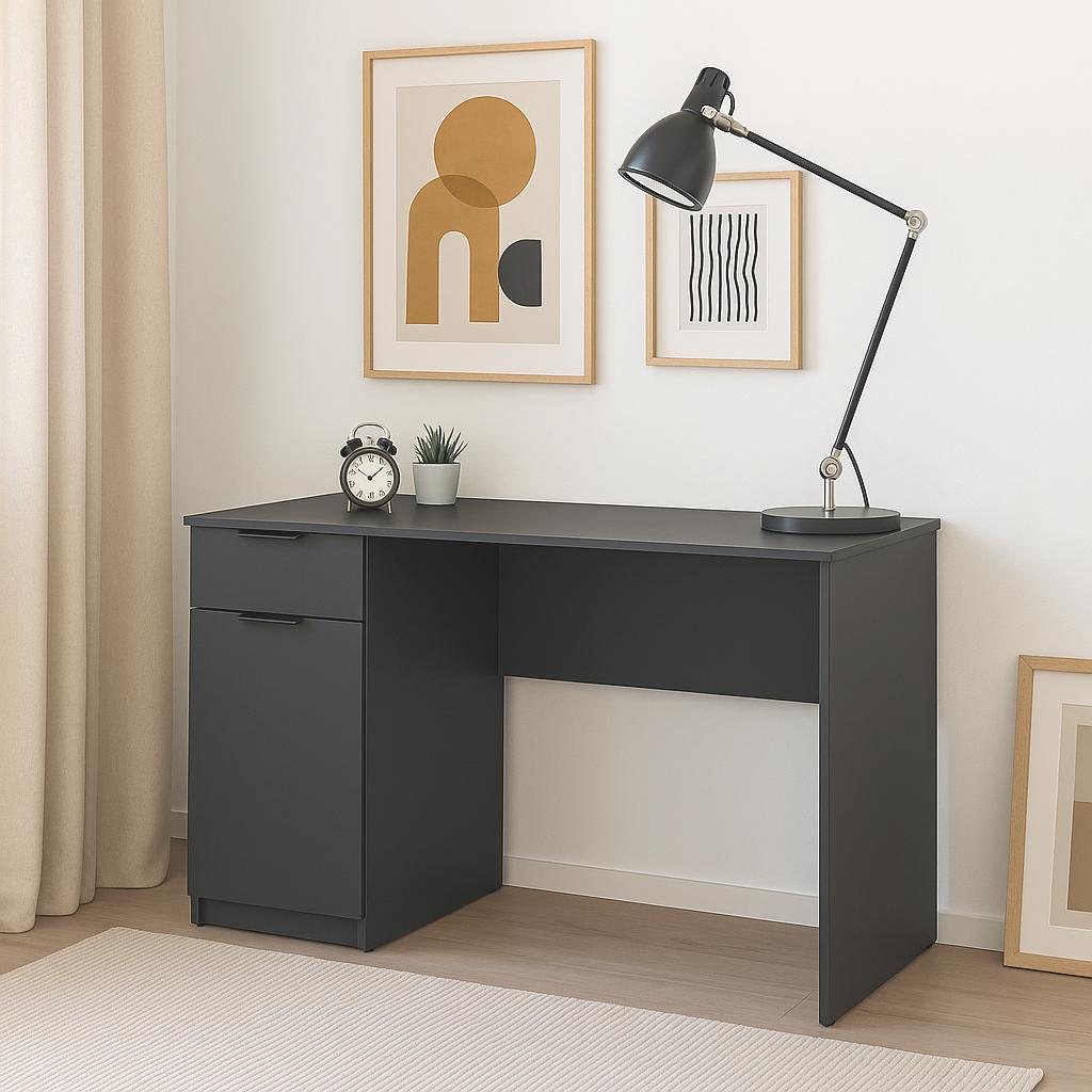 Стол письменный СП3 1Я1Д SENAM 750х1100х600 мм ДСП Серый Графит - фото 1