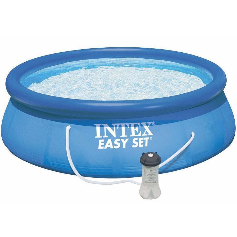 Басейн надувний Intex з фільтруючим насосом 305х76 см Синій (28443677)