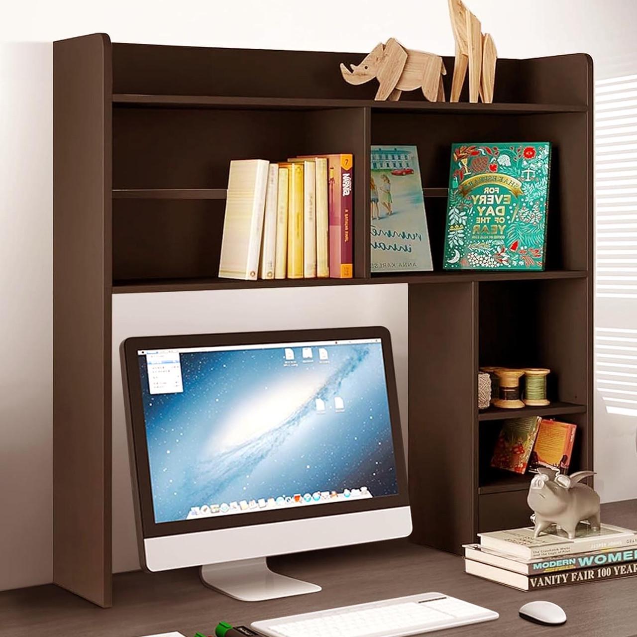 Полка-надстройка настольная из дерева Грин мокко (АКД-000510)