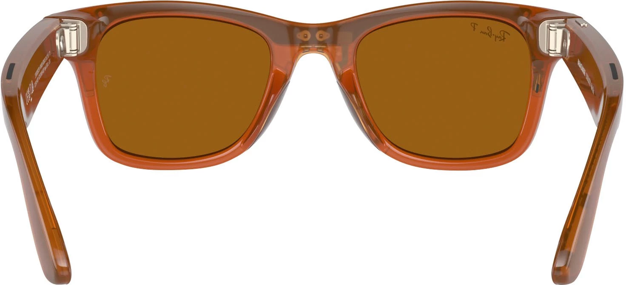 Смарт-окуляри Ray-Ban Meta Wayfarer Shiny Caramel Frame Brown Lenses RW4006 670683 50-22 - фото 4