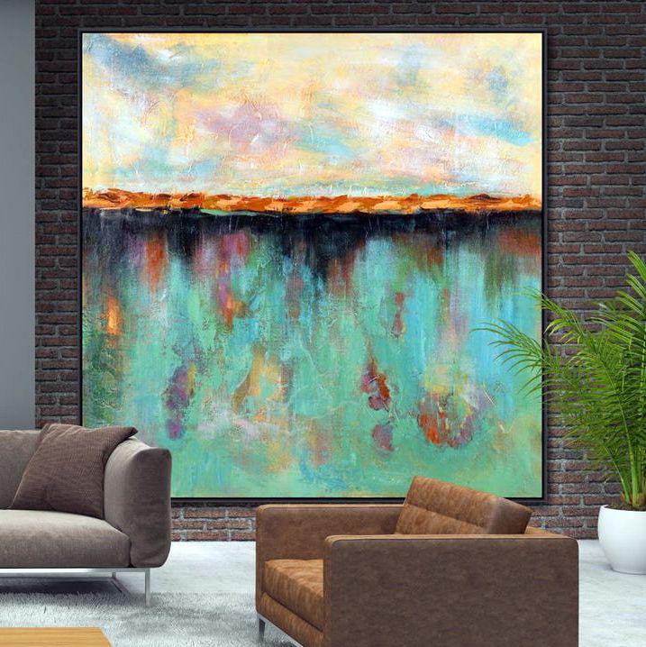 Картина на холсте ArtSale Абстракция 70х70 см abst0036