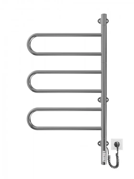 Полотенцесушитель электрический Mario Тристар-I 800х445/55 мм TR с таймер-регулятором поворотный (2747534351) Полотенцесушитель электрический Mario Тристар-I 800х445/55 мм TR с таймер-регулятором поворотный (2747534351)