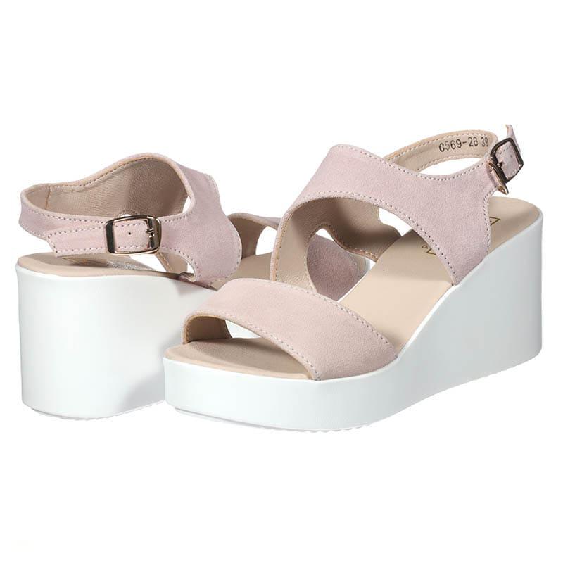 Босоножки женские KadisAilun C569-28 замшевые р. 41 Розовый (30011)