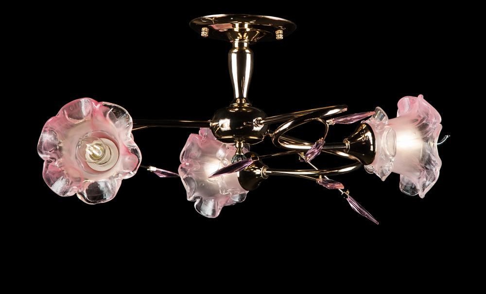 Люстра с плафонами Ray L121/3 FGD+MIX PK1+GR1 Розовый (IR005598) Люстра с плафонами Ray L121/3 FGD+MIX PK1+GR1 Розовый (IR005598)