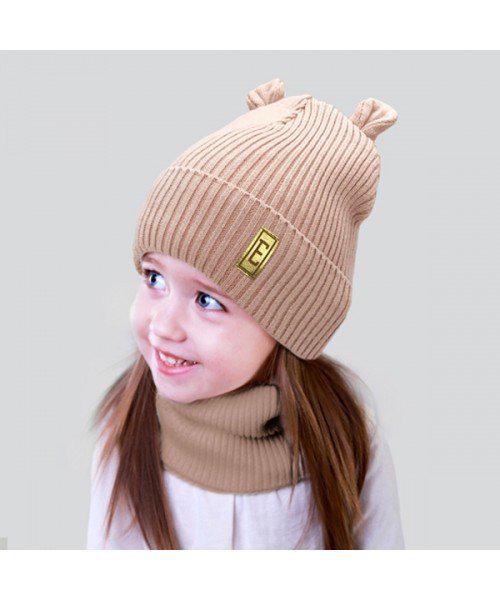 Шапка детская Elf Джули р. 46 Бежевый (OK002043)