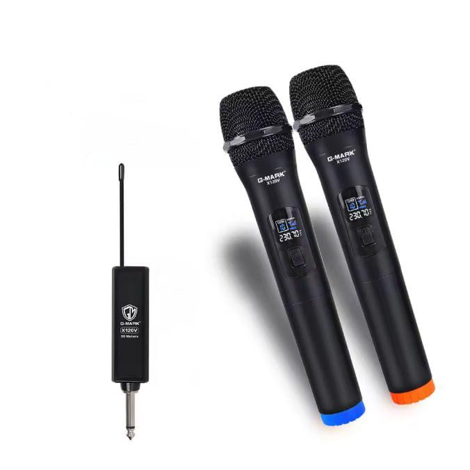 Набор из 2 беспроводных динамических микрофонов G-Mark X120V система караоке