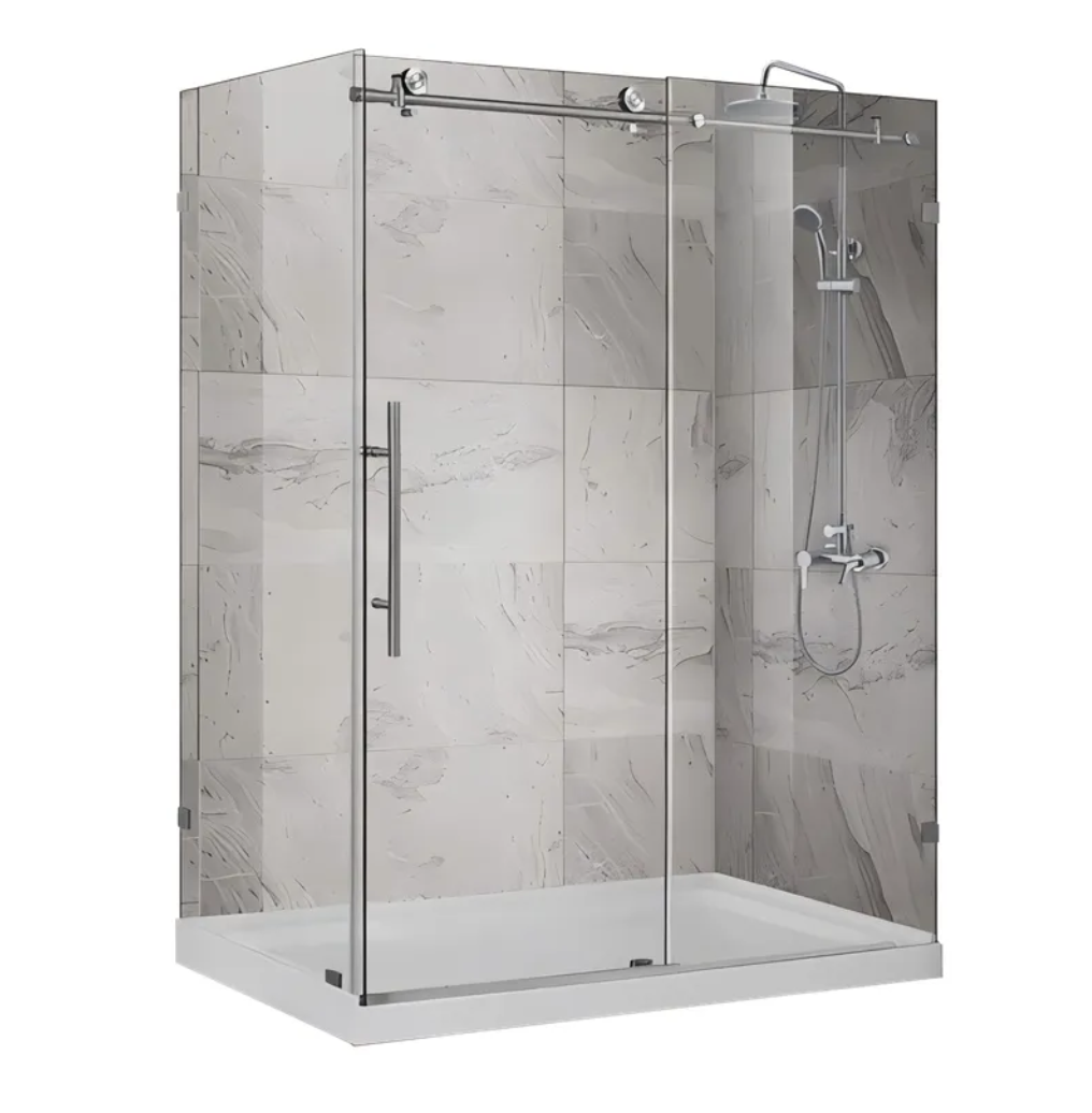 Душова кабіна без піддону KOER SR SC07-120x90x200-TR-01 прозоре скло EASY CLEAN 8 мм Хром (KR5370)