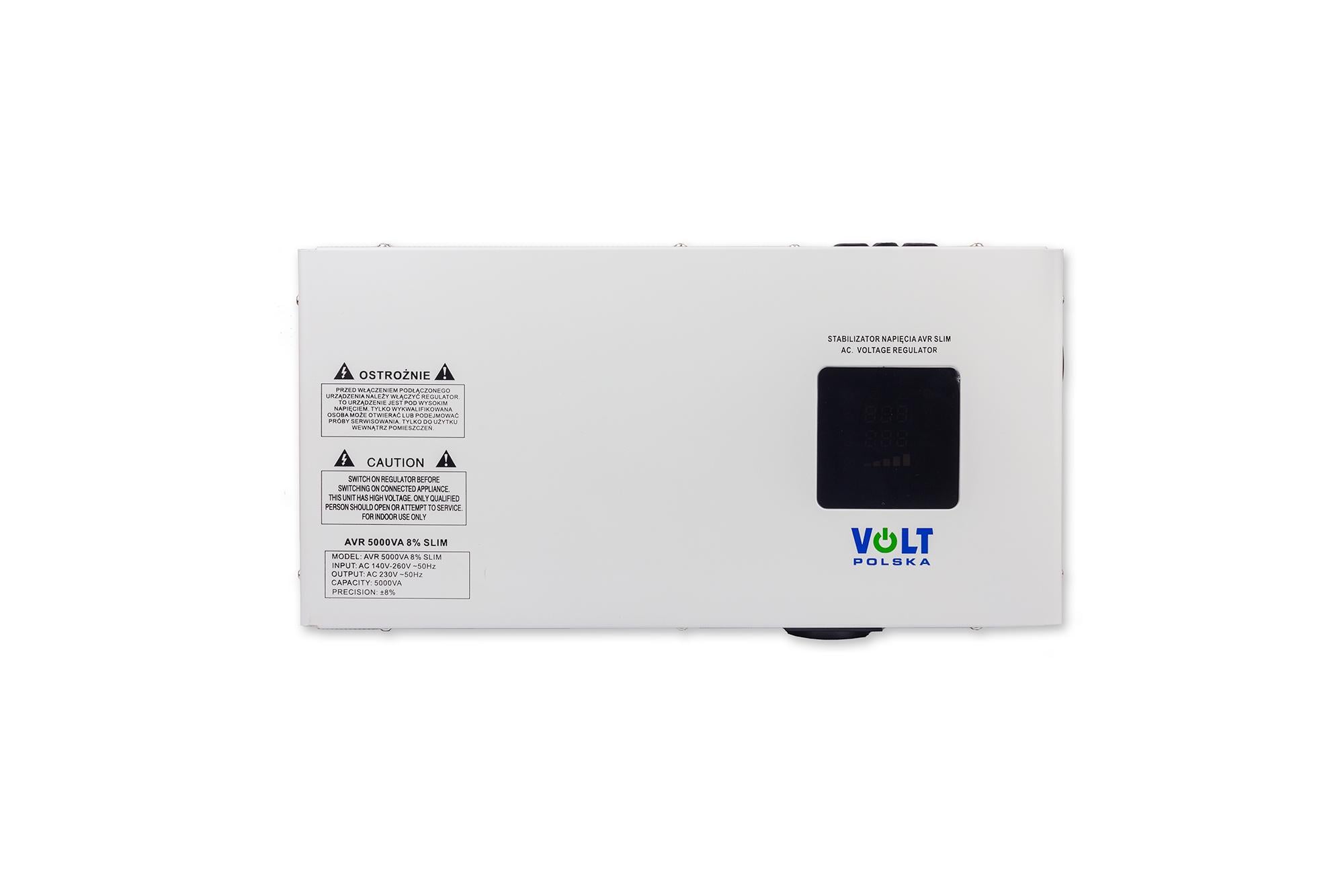 Стабилизатор напряжения Volt Polska SLIM AVR 5000VA 8% (5AVRZS5000)