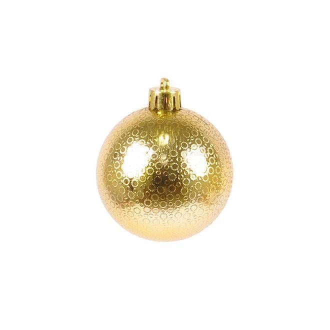 Набор новогодних шаров пластиковых Flora 6 шт. d 6 см (43010)