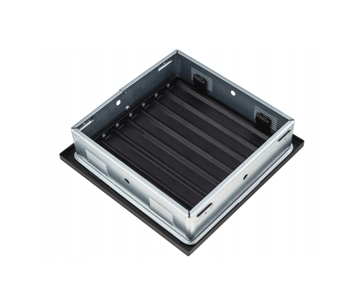 Решітка для каміна Ventlab з регульованими жалюзі 220х220 мм Чорний (29317499) - фото 3