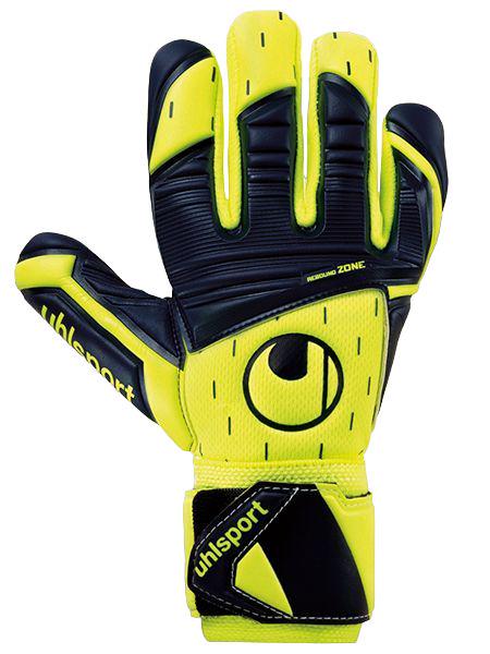 Вратарские перчатки Uhlsport CLASSIC ABSOLUTGRIP HN PRO JR. 1011322 01 р. 4 Желтый/Темно-синий