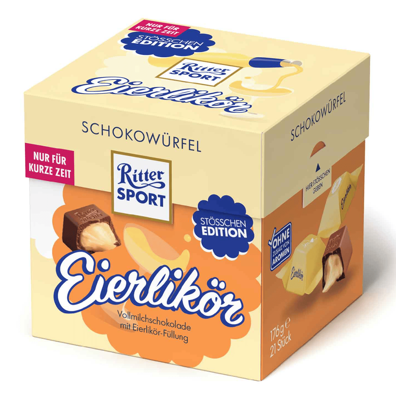 Конфеты шоколадные Ritter Sport Schokowürfel Eierlikör 176 г (2984186241)
