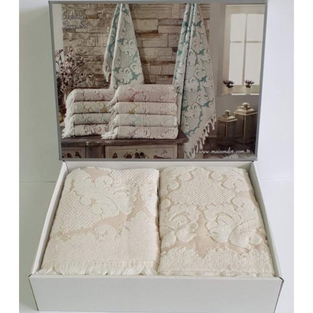 Набір рушників Maison D'or Celestina 50x100/85x150 см Beige (2000022280207)
